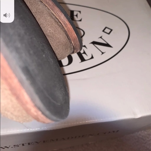 Steve Madden Taupe/Gray Suede sz10 Side buckle boot - Picture 6 of 7